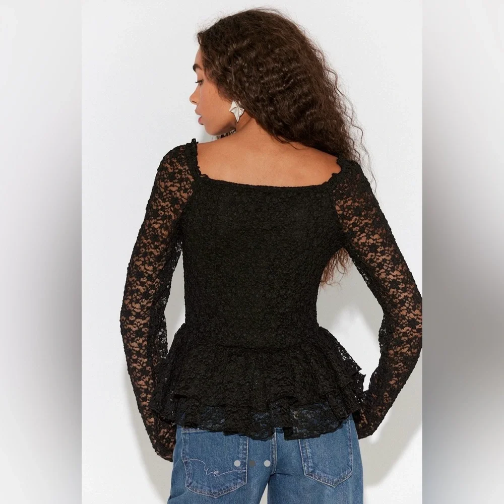 Free People Stella long sleeve top
